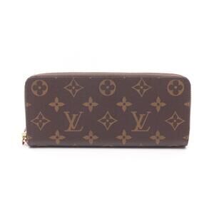 Louis Vuitton Clemence Fuchsia Pink Portefeuille Wallet Long Brown Pink